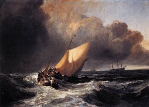 Dutch Boat in a Gale, by J.M.W. Turner