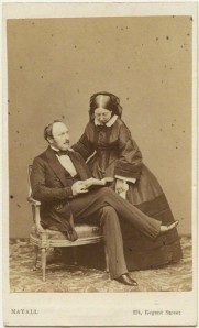 Carte de Visit of Queen Victoria and Prince Albert, taken by J.J.E. Mayall